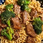 Beef and Broccoli Ramen Stir Fry