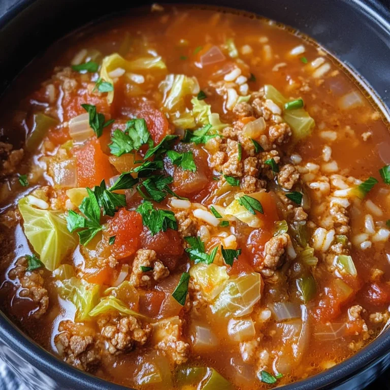 Cabbage Roll Soup Recipe