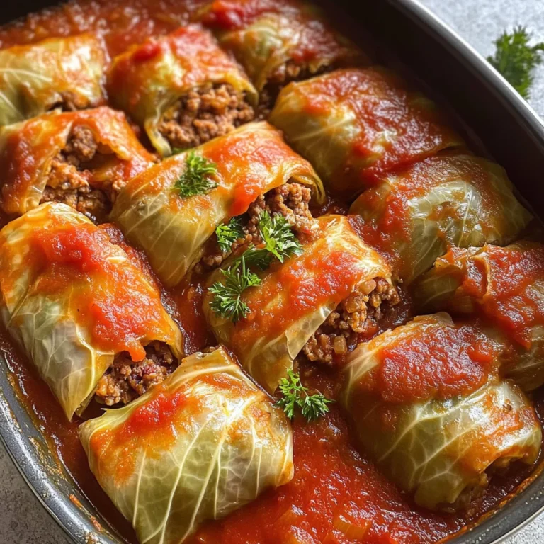 Cabbage Rolls in Tomato Sauce