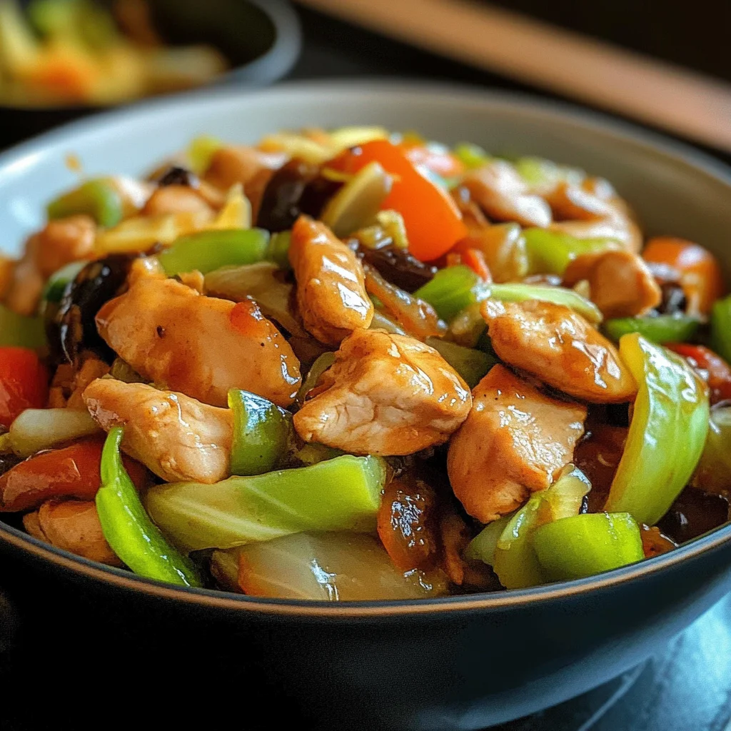 Chinese Chicken Cabbage Stir-Fry