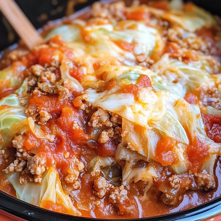 Crock Pot Unstuffed Cabbage Rolls
