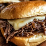 Crockpot French Dip Sandwiches