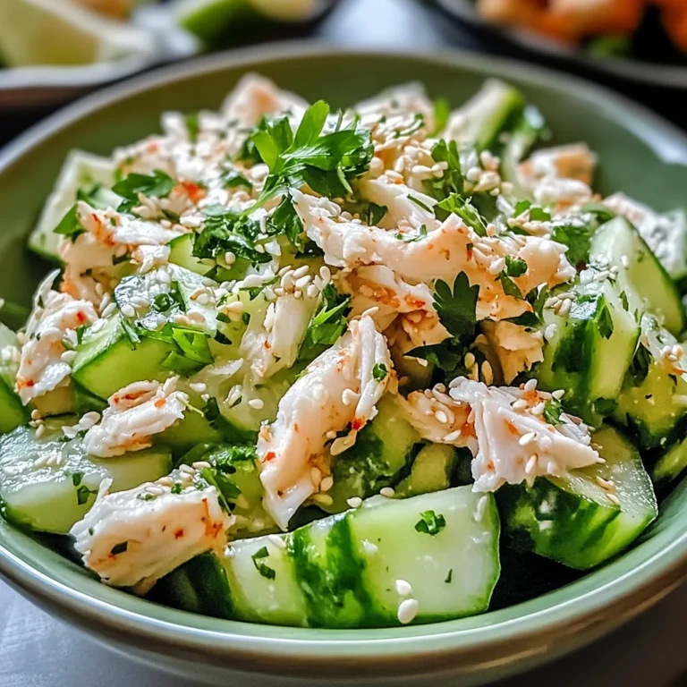 Cucumber Salad with Crab Meat: A Refreshing Summer Must-Try