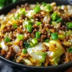 Easy Chinese Ground Beef and Cabbage Stir Fry Recipe
