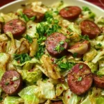 Fried Cabbage with Kielbasa – Low Carb, Gluten Free