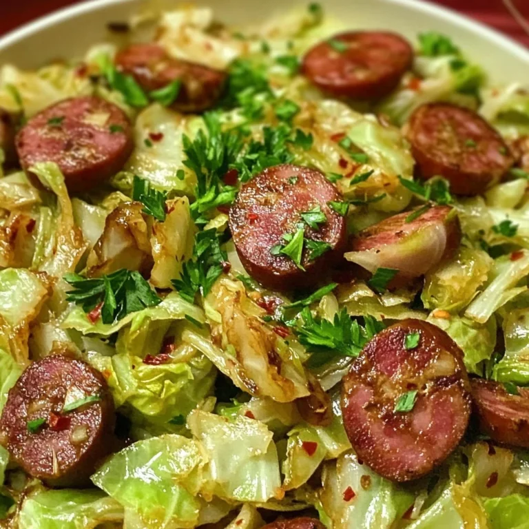 Fried Cabbage with Kielbasa – Low Carb, Gluten Free