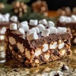 Fudgy Chocolate Marshmallow Christmas Bars