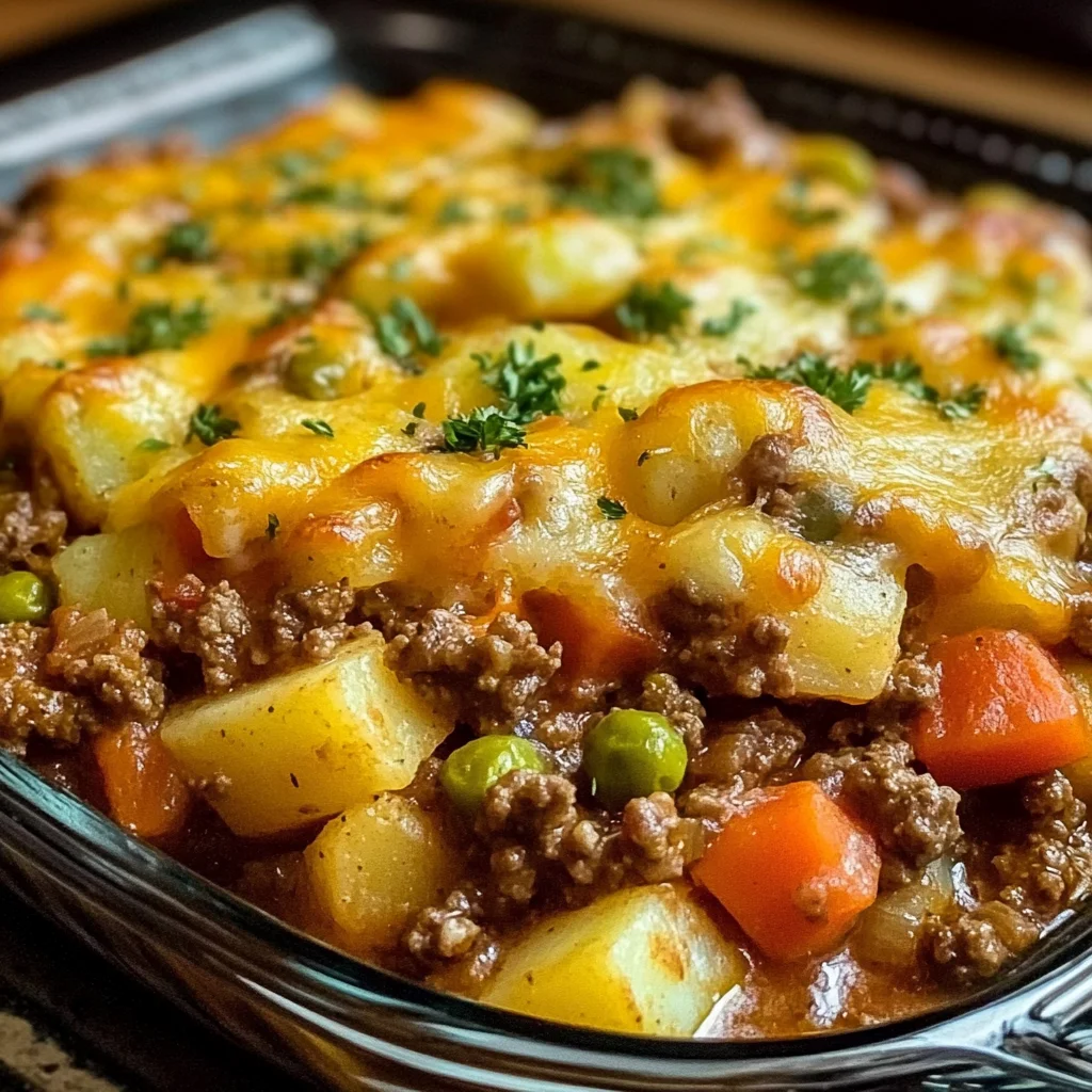 Hobo Casserole Ground Beef Loaded with Flavor