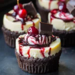 Mini Black Forest Cheesecakes