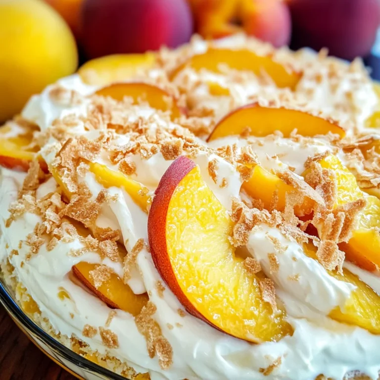 Peach Cheesecake Salad