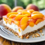 Peach Pretzel Salad Dessert