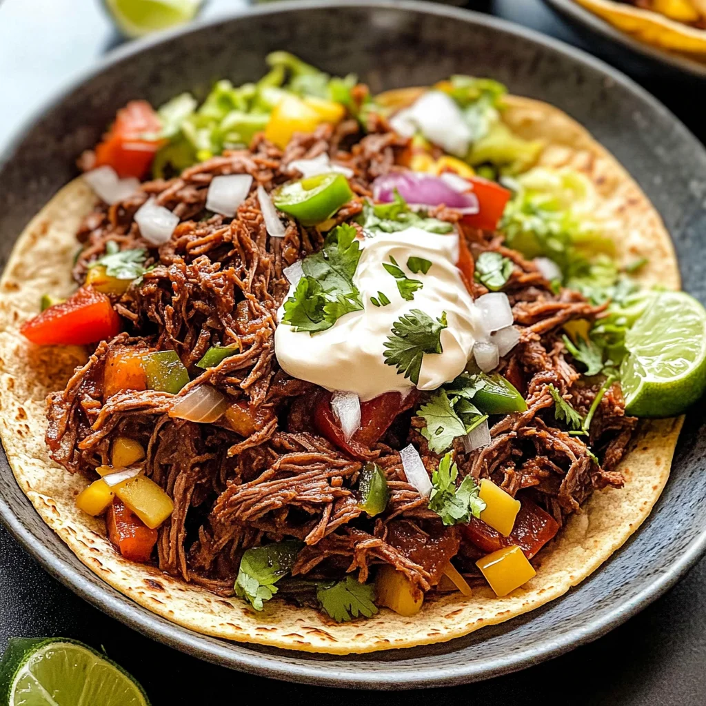 Slow Cooker Beef Machaca