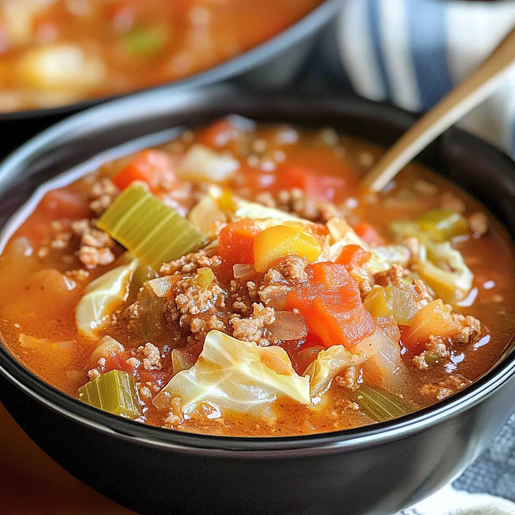 Slow Cooker Cabbage Roll Soup