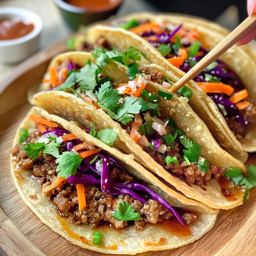 Smash Dumpling Tacos