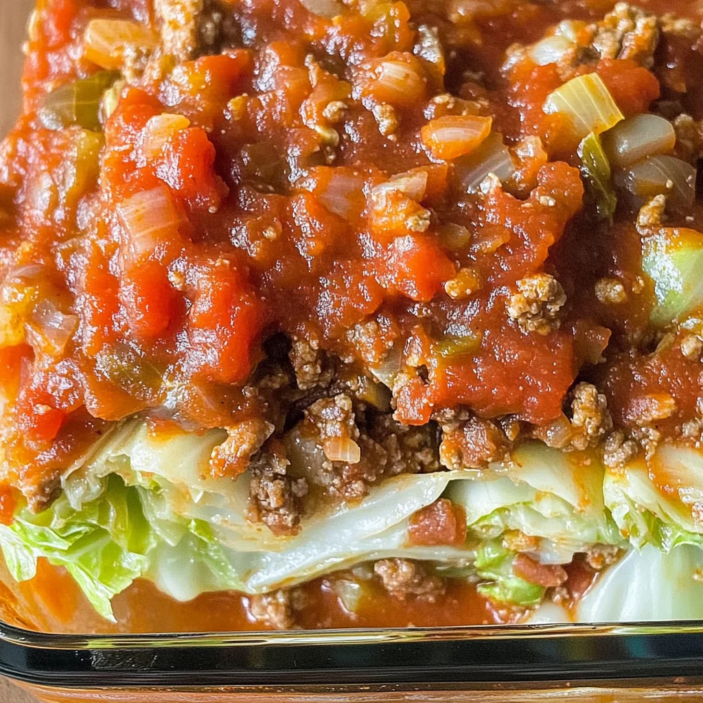 Unstuffed Cabbage Roll Casserole