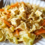 Vegan Haluski - Cabbage and Noodles