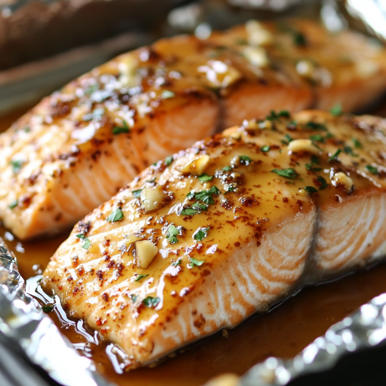 Maple Dijon Baked Salmon in Foil