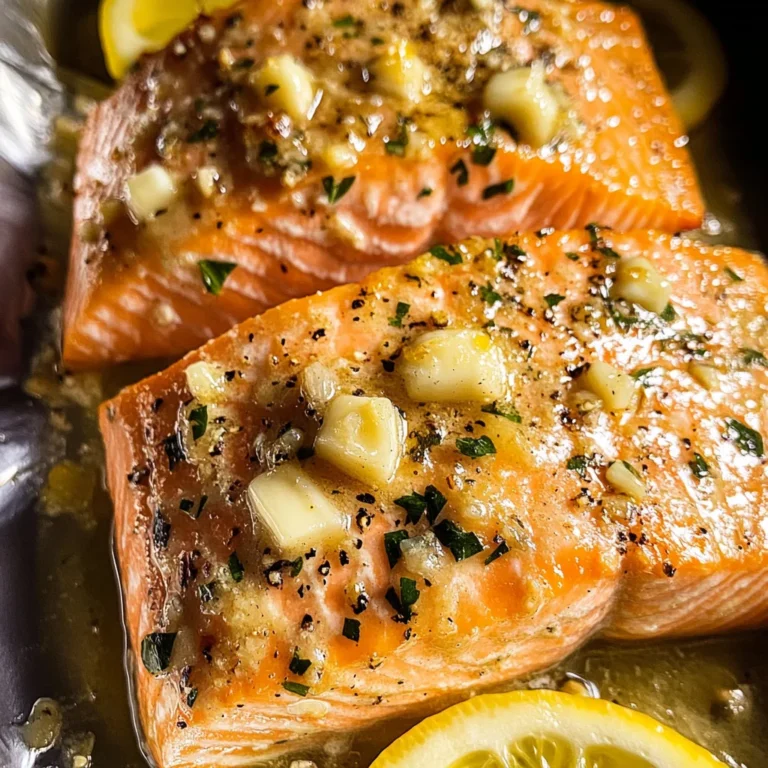 Baked Lemon Garlic Butter Salmon