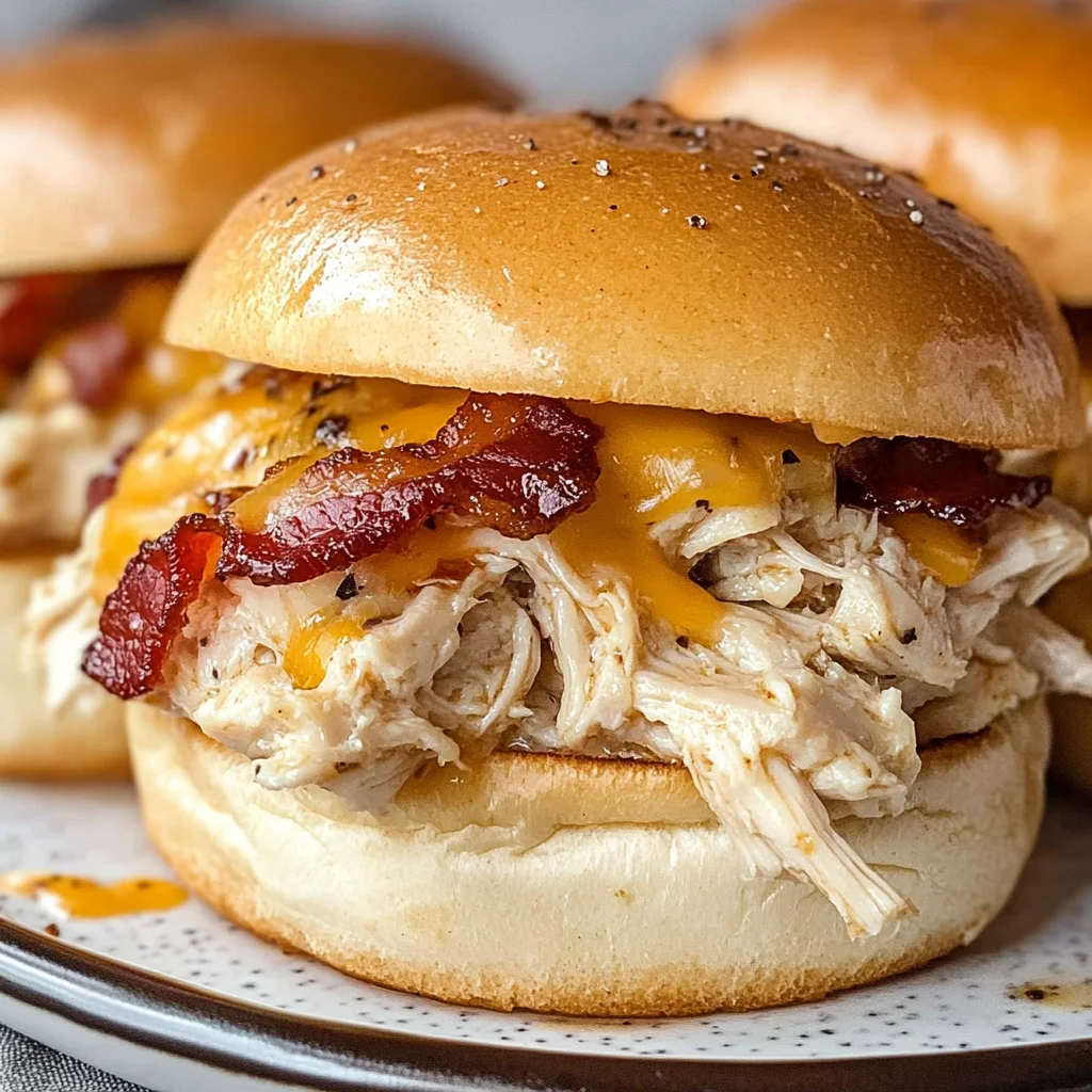 Chicken Bacon Ranch Sliders