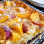 Easy Peach Custard Dessert