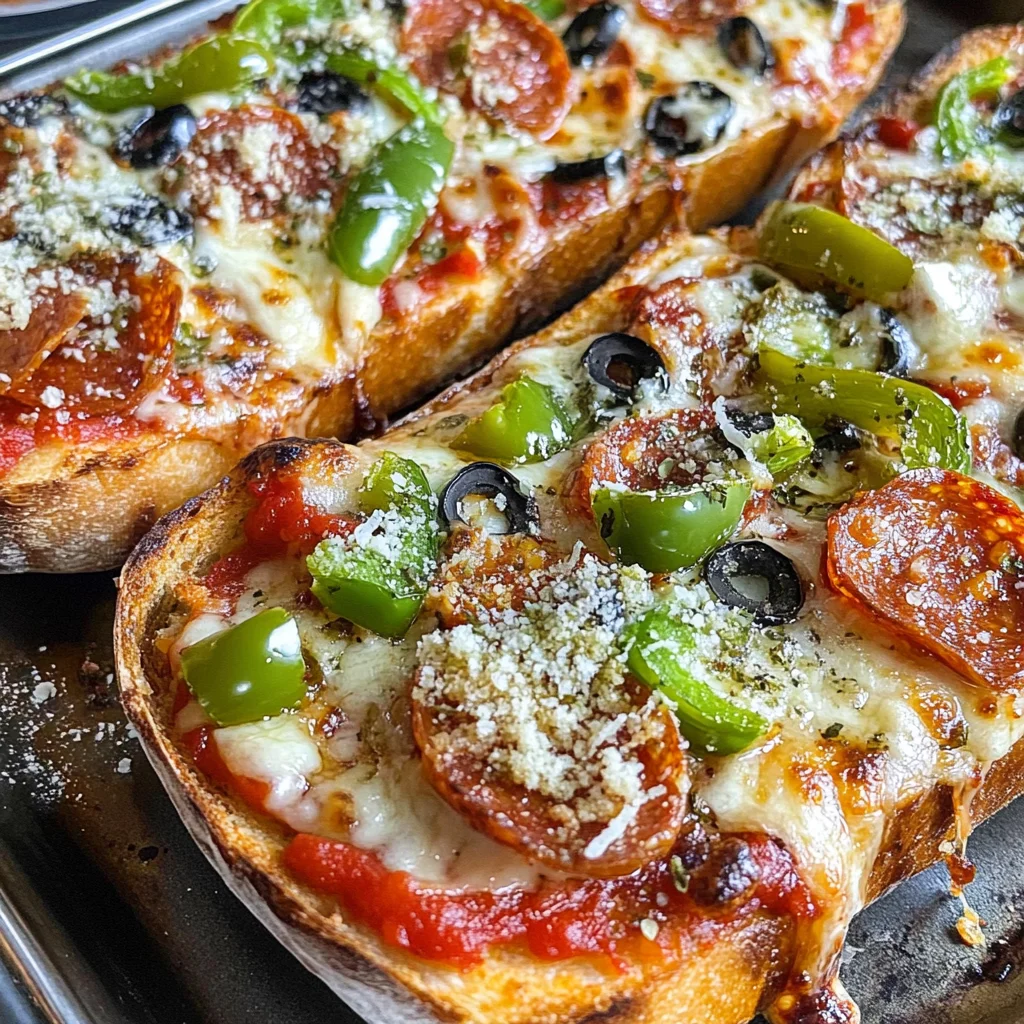 Grilled French Bread Pizza