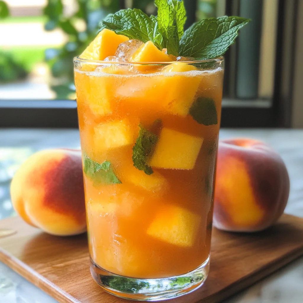 Refreshing Peach Lemonade
