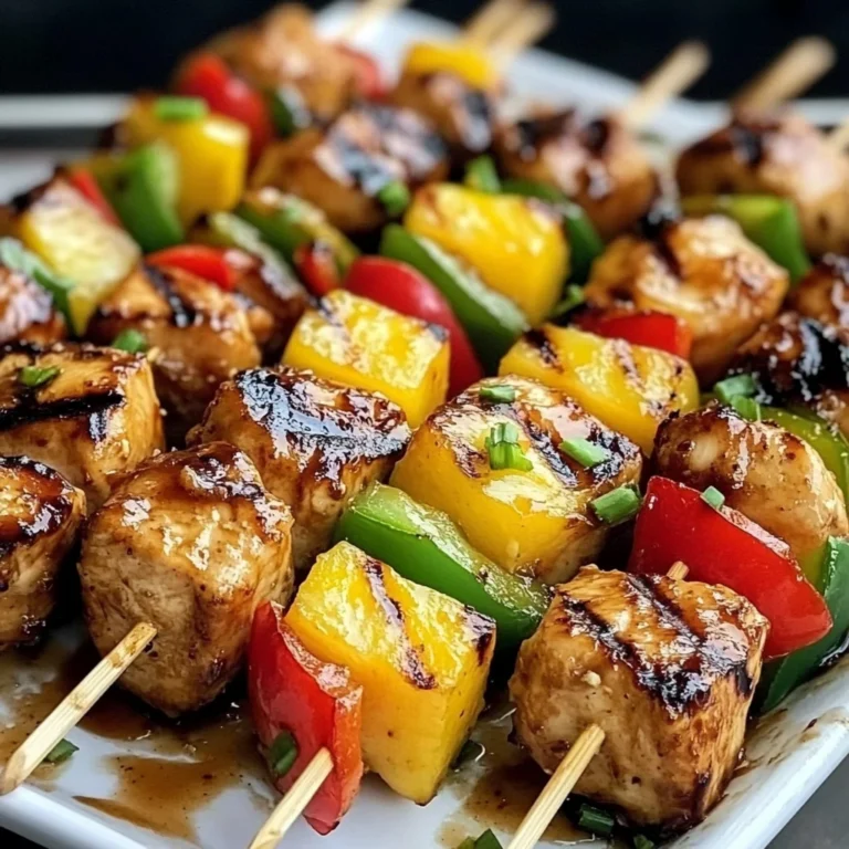 Savor the Flavor with Grilled Pineapple Chicken Kabobs Recipe